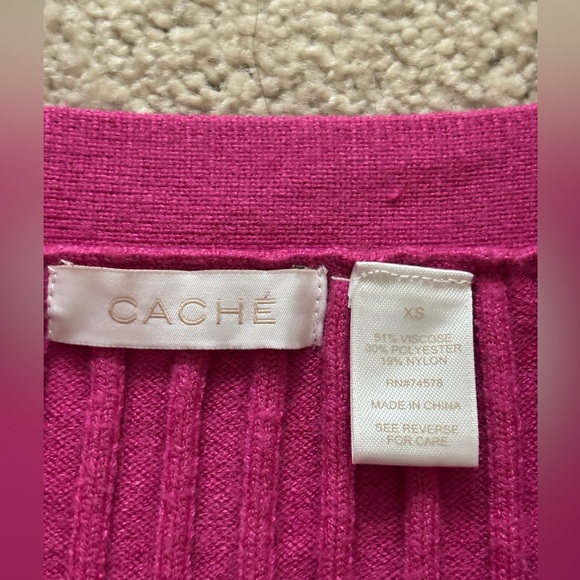 Cache Pink Ribbed Tank Top - Picture 3 of 6